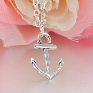 Silver Anchor Necklace